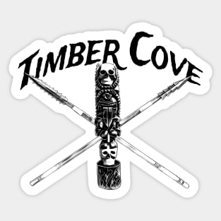 Timber Cove Tiki with Spears Sticker